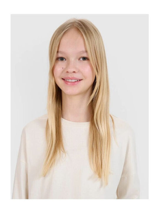 Kinderhemd Langarm Beige