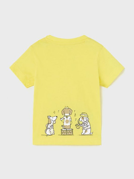 Παιδικό T-shirt Κίτρινο Music