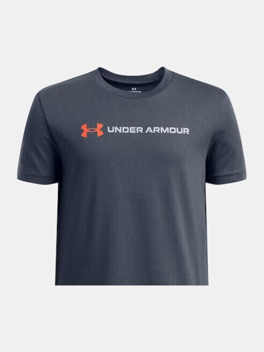 Kids' T-shirt Gray Logo Wordmark Ss