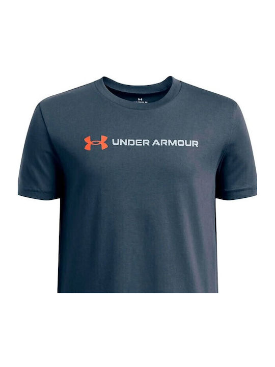 Kids' T-shirt Gray Logo Wordmark Ss