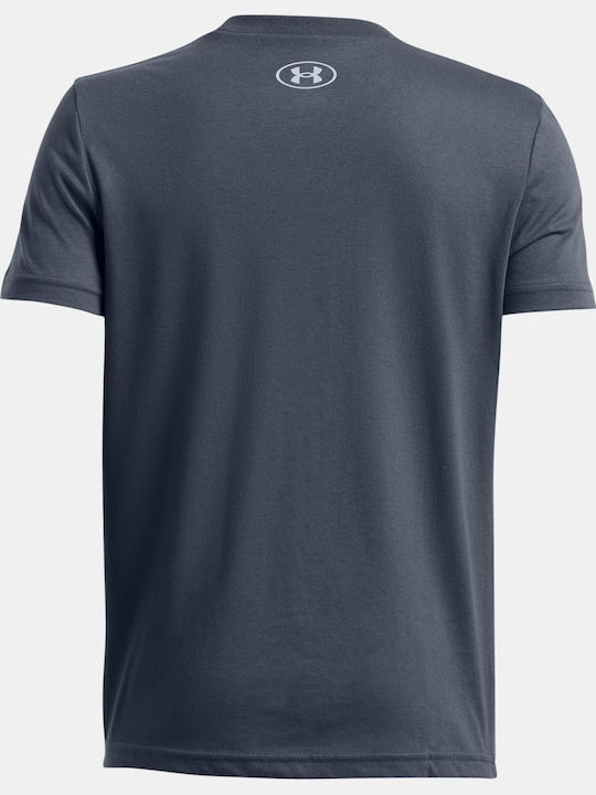Kids' T-shirt Gray Logo Wordmark Ss