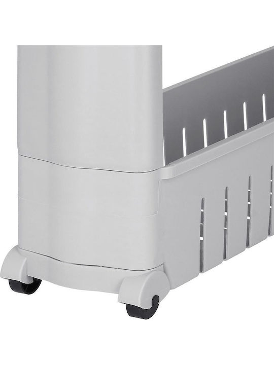 Troler De Bucătărie Din Plastic Cu 3 Locuri Gri 54x13x70cm