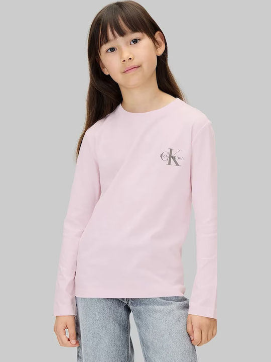 Kids' Shirt Long Sleeve Pink Chest