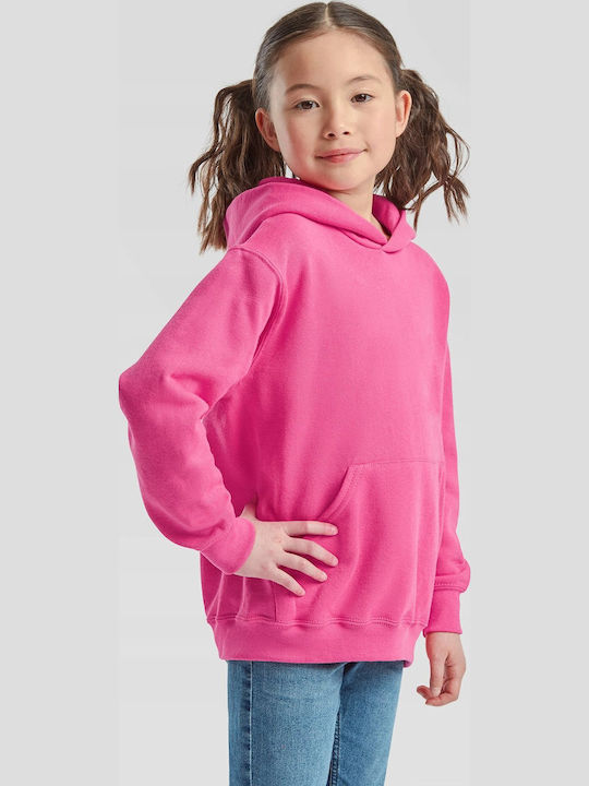 Kids Sweatshirt with Hood and Pockets Fuchsia Kids Classic Hooded Sweat