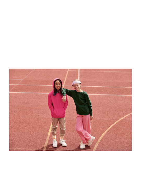 Kids Sweatshirt with Hood and Pockets Fuchsia Kids Classic Hooded Sweat