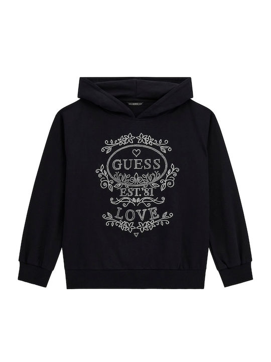 Kids Sweatshirt with Hood Black