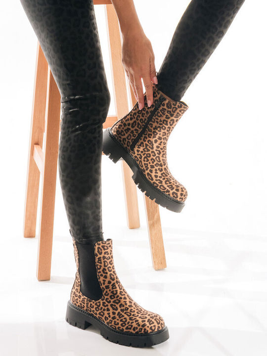 Women's Chelsea Boots Animal Print