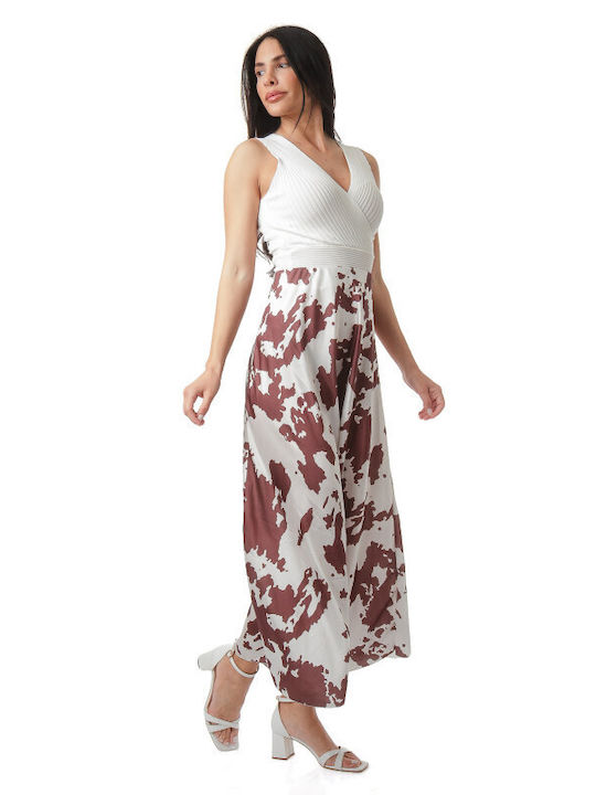 Satin Midi Skirt Leopard Animal Print