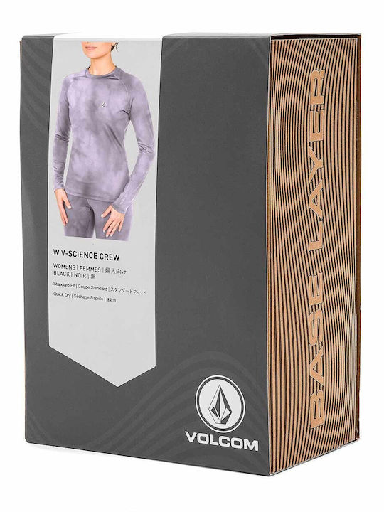 Volcom Vscience Damen Thermo Langarmshirt Lila