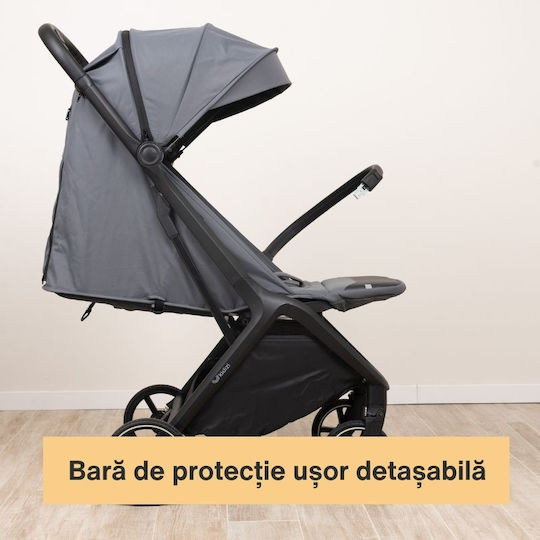 Kidizi Cărucior pentru Bebeluși Potrivit pentru Nou-născut Gri 7.9kg
