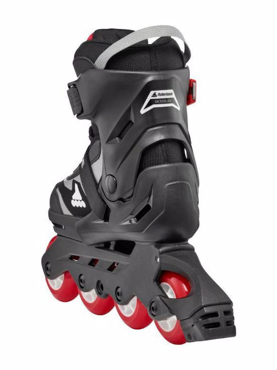 Rollerblade Microblade Inline Αυξομειούμενα Rollers Μαύρα Ενηλίκων/Παιδικά