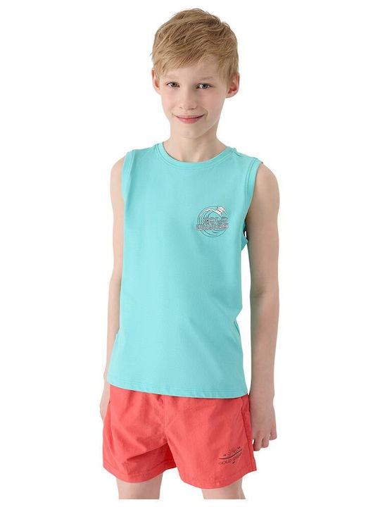 Kids Sleeveless Light Blue Top