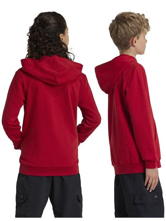 Kids Sweatshirt with Hood and Pockets Red