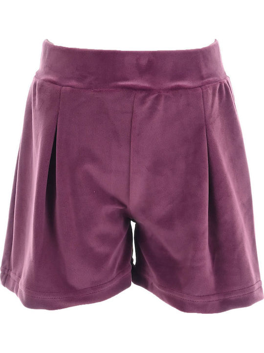 Kinderbekleidungssets mit Shorts Winter 2Stücke Weiß-Lila Bright Future