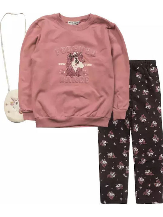 Kids' Set with Leggings Winter 2pcs Purple