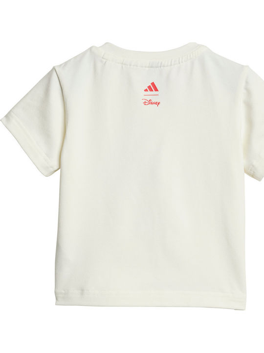 Kids' Set with Shorts Summer 2pcs White x Disney