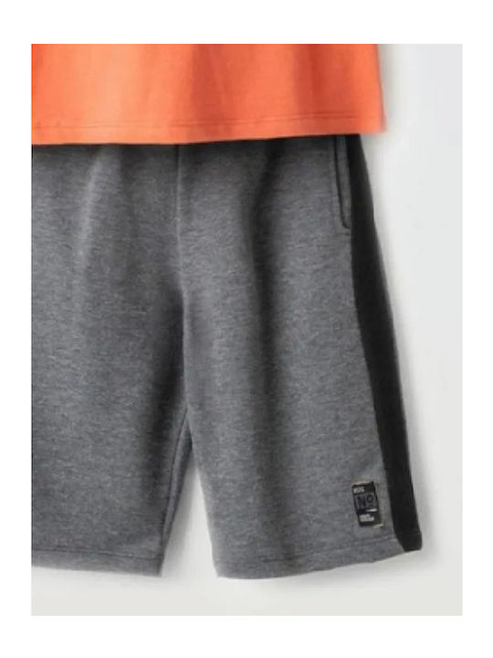 Kids' Set with Shorts Summer 2pcs Orange - Gray