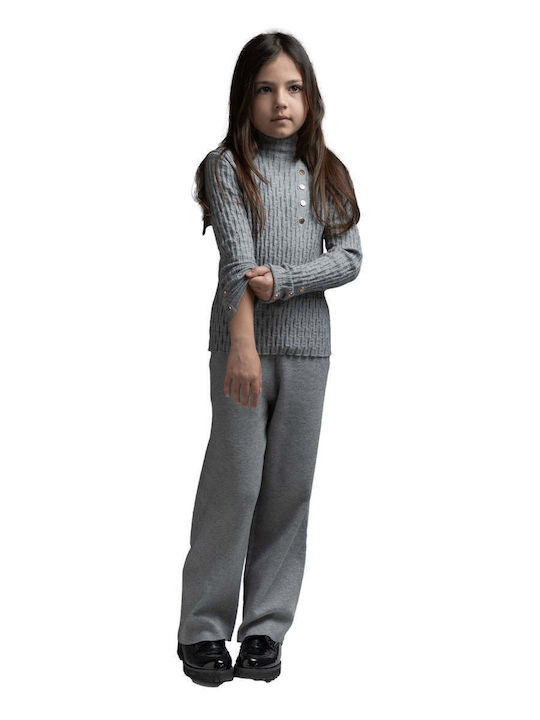 Kids' Set with Pants Winter 2pcs Gray