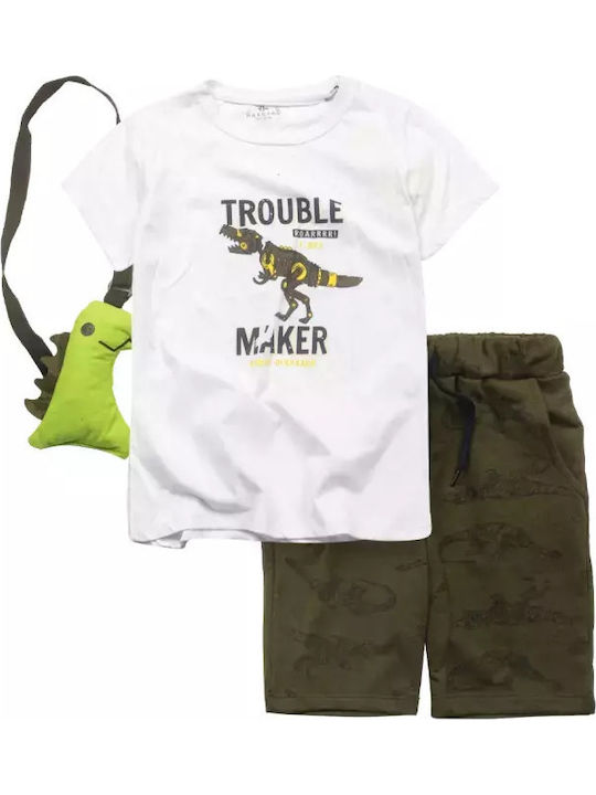Kinder-Set mit Shorts Sommer 3Stück White