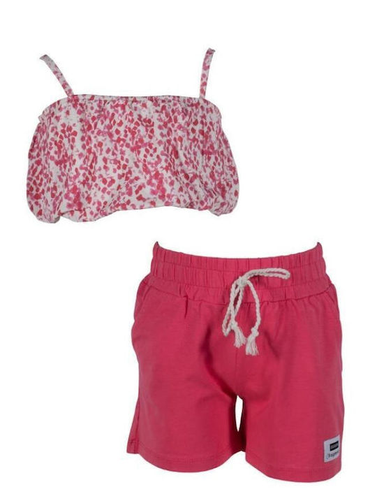 Kids' Set with Shorts Summer 2pcs Fuchsia