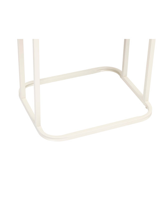 Ορθογώνιο Σετ Ζιγκόν Μεταλλικό Beige 2τμχ Μ39xΠ33xΥ46εκ.