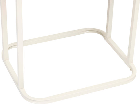 Rectangular Set Ziggon Metalica Beige 2buc L39xW33xH46cm.