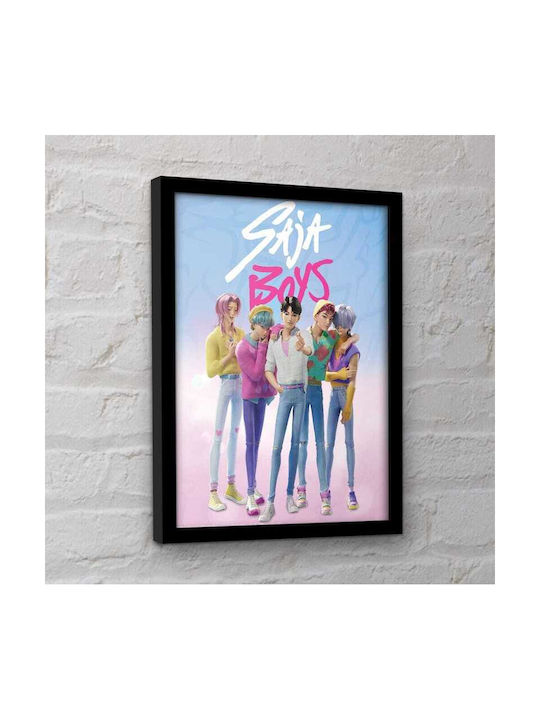 K-pop Demon Hunters Saja Boys "Soda Pop" Poster Frame 31x41cm