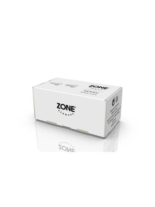 Zone Denmark Κρεμάστρα Τοίχου Ξύλινη Λευκή 2.5x2.5x2.5cm 2τμχ