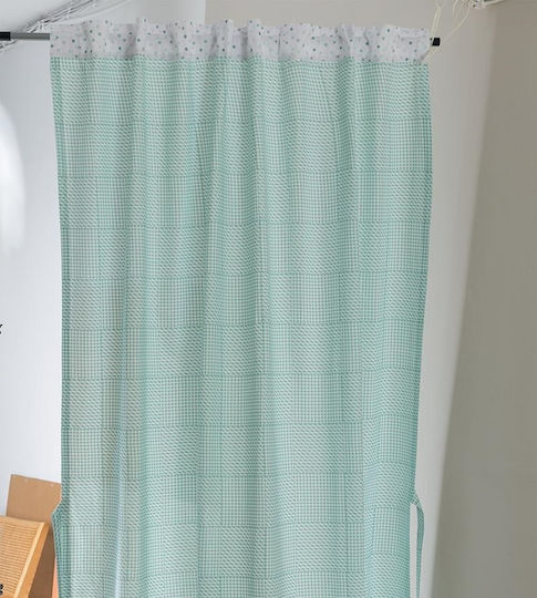 Palamaiki Perdea cu Bretele Bon Bon Turcoaz 170x270cm