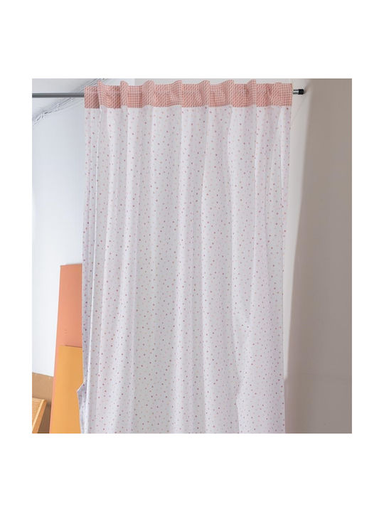 Palamaiki Curtain with Tab Top Bon Bon Pink 170x270cm