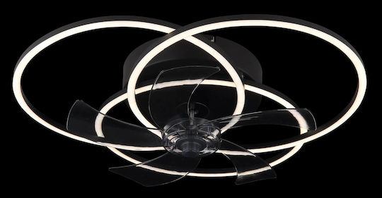 Globo Lighting Alia Deckenleuchte 58cm mit Licht Schwarze