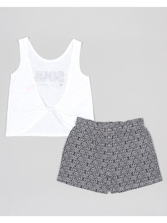 Kids' Set with Shorts Summer 2pcs White