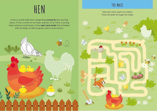 Stickers And Activities. The Farm - Sassi - Stickers