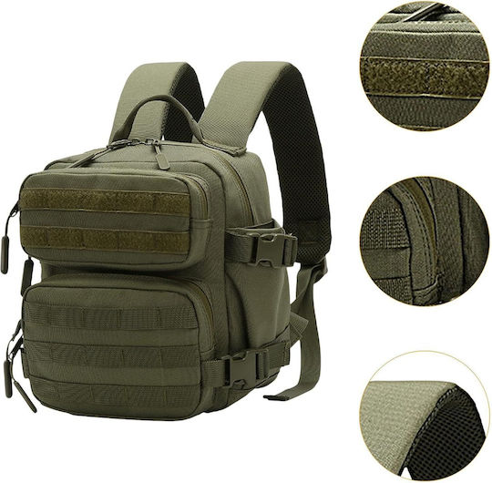 Mcan Στρατιωτικό Σακίδιο Πλάτης Χακί 9lt