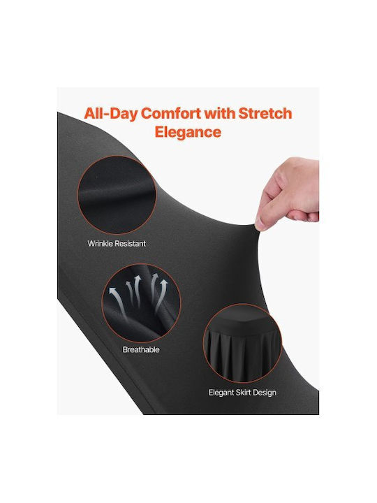 Vevor Elastic Cover for Chair Black 30pcs YTHS30PCSZKHCKBQT001V0