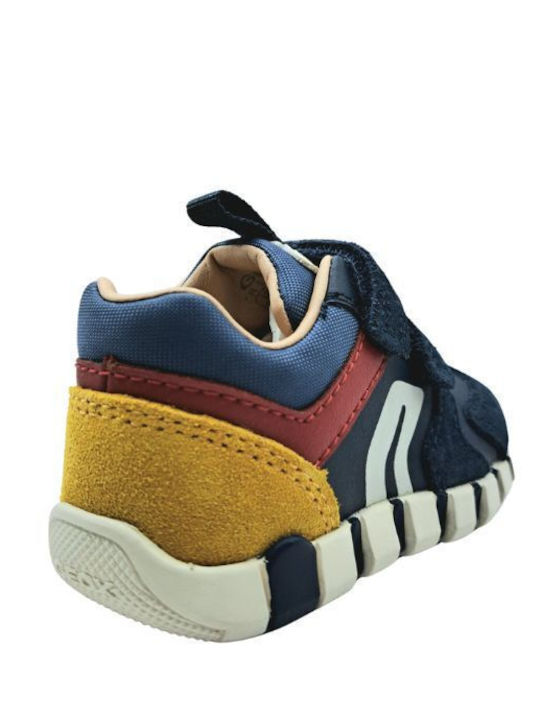 B IUPIDOO Παιδικά Sneakers Ανατομικά με Σκρατς Μπλε