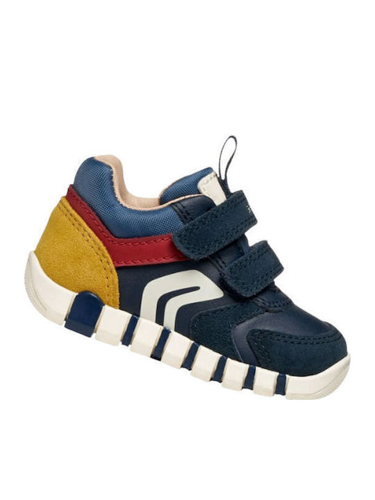 B IUPIDOO Παιδικά Sneakers Ανατομικά με Σκρατς Μπλε