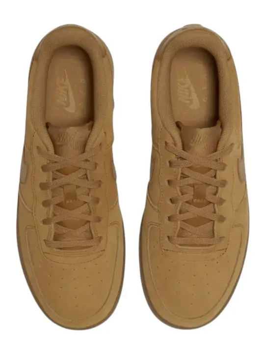 Air Force 1 Kids Sneakers Wheat / Gum Light Brown