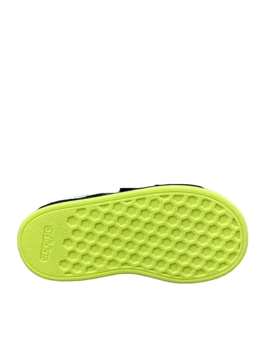 Grand Court GRAND COURT 2.0 Kids Sneakers with Scratch Cloud White / Core Black / Pulse Lime