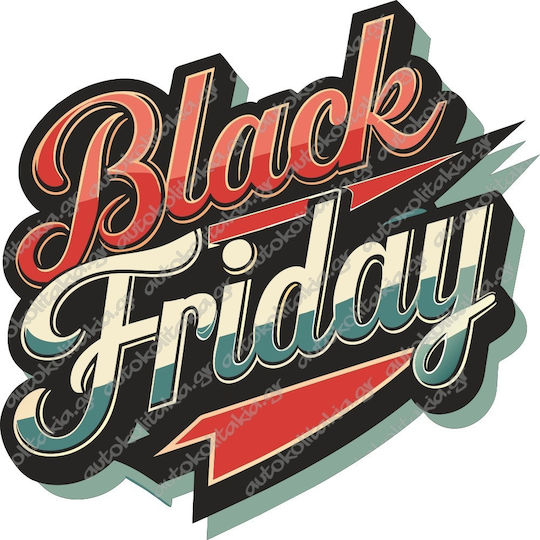 Αυτοκόλλητο Εκπτώσεων - Black Friday 112 - 50cm X 50cm