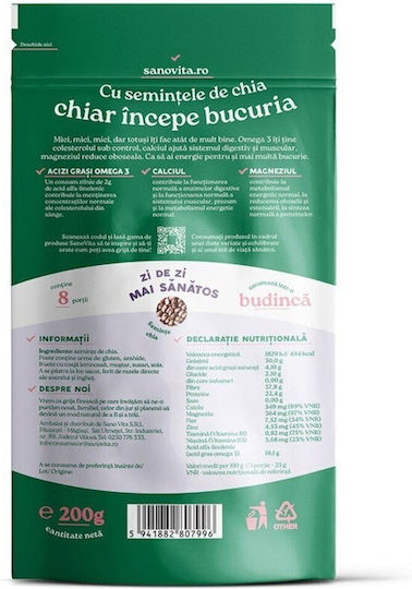 Chia Seeds Sano Vita Zipper 200 G