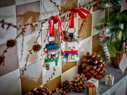 LEGO Building Blocks Snowman Ornaments for 6+ Years 168 Pieces