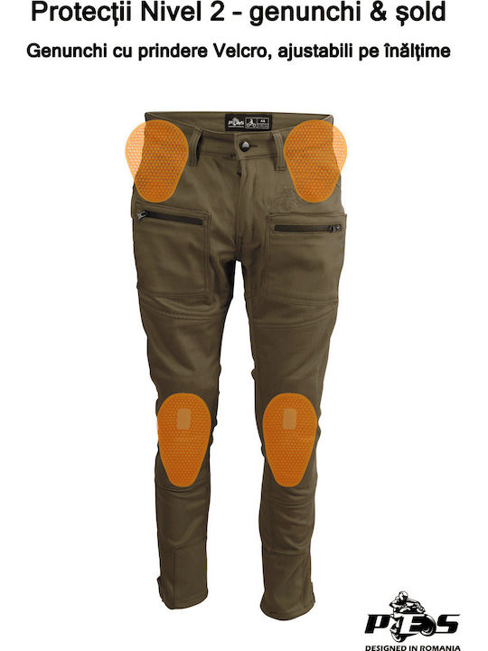 Cargo Core Bărbați Pantaloni Motocicletă Verde