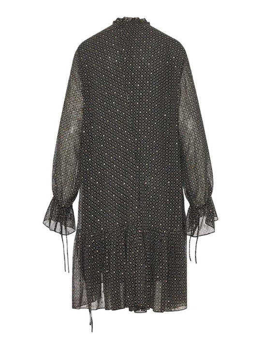 Mini Shirt Dress Black