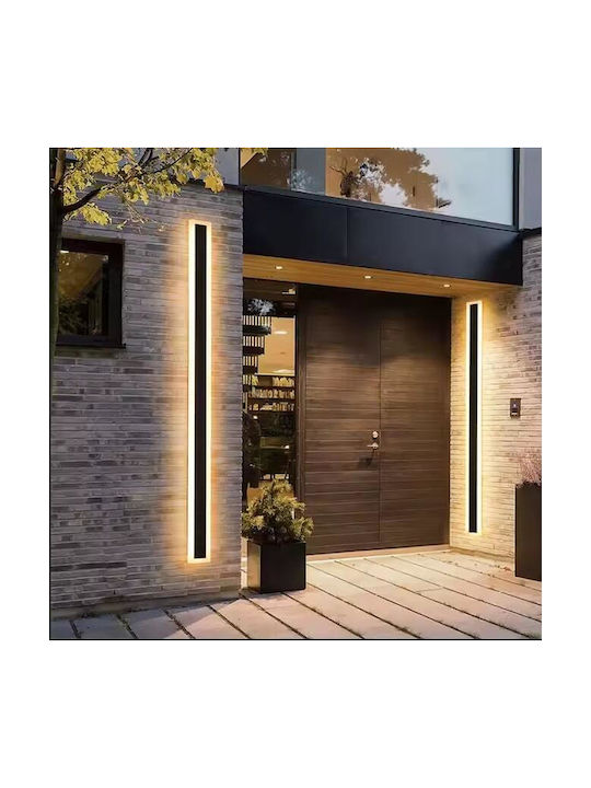 Home Lighting Moderner Wandleuchte mit Integrierte LED und Warmes Weiß Licht Schwarz 5x4x100cm