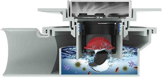 Inter Ceramic Сифон Подов с Изход 50мм. и Размер 50x12.5см.