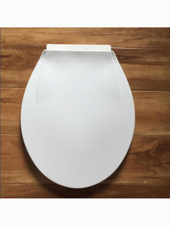 Inter Ceramic Καπάκι Λεκάνης Πλαστικό 43x35cm Λευκό