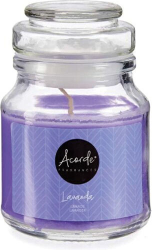 BigBuy Aromatic Candle in Jar with Lavender Scent 7x10cm