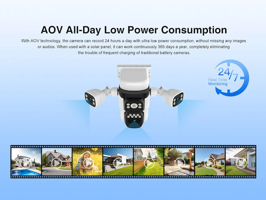 Vstarcam BG621SR IP Triple Surveillance Camera 4G Full HD 1080p Waterproof Battery with Two-Way Communication and 4mm Lens