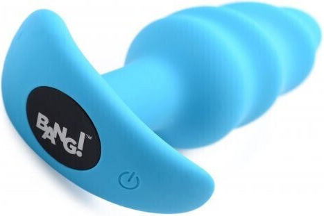 Anal Plug mit kabelloser Funktion und Vibration Blau